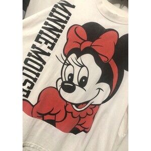 Vintage VTG Minnie Mouse Disney Designs Double Sided Tshirt Shirt White 4XL